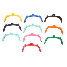 Lightweight Design Kiss Clasp Lock Frame for Plastic Purse Bags with Decorative Appeal and Easy to Install Feature for DIY Handbag Making Enthusiasts