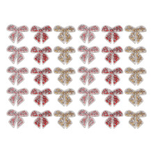 Easy To Iron Or Sew Rhinestone Applique Patches Sparkling In The Sun Glitter Crystal Patches Bow Shape Design Multi Purpose Usage Repair Worn Parts