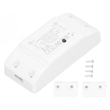 Slimme wifi-lichtschakelaar met dubbele bediening via app en RF-afstandsbediening, timerfunctie, werkt met Alexa en Google Home, spraakgestuurde