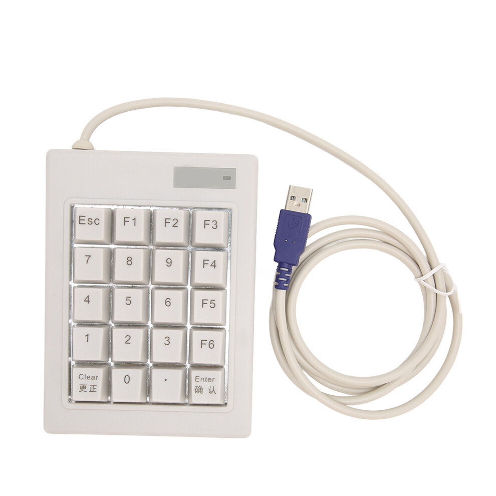 Compact Design Numeric Keypad, Mechanical Numeric Keypad With Soft Press Touch Plug And Play Wide Application For Financial Data Entry (Black) Black 9357860181273
