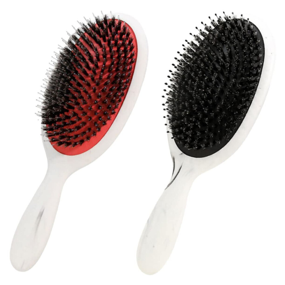 Hair Brush Set with Scalp Massage, Detangling Paddle Brush for Wet and Dry Hair, NonSlip Handle