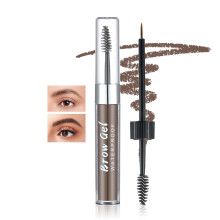 Waterproof Eyebrow Gel Dark Brown with Brush Wand, Long Lasting Smudge Proof Vegan Brow Kit