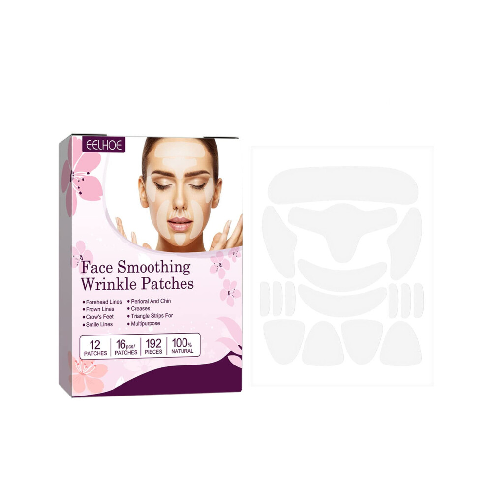 192pcs Face Wrinkle Patches and Forehead Strips for Overnight Wrinkle Reduction and Invisible Lift