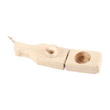 Plantain Masher Tostonera with Hanging Lanyard Reusable Pine Press Basket