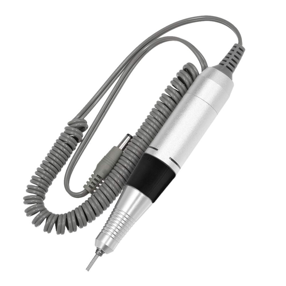 Black 30000Rpm Electric Nail Drill Handpiece With Dc Connector For Professional Manicure Pedicure