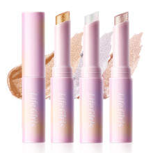 3 Colors Glitter Eyeshadow Stick Long Lasting Shimmer Waterproof Eye Crayon Smooth Jelly Texture