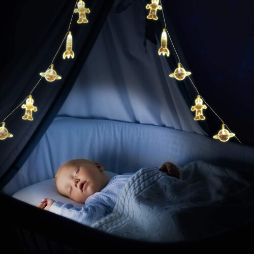 3M 20LED Space Astronaut String Lights | Kids Room Decor 2