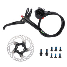 Adjustable Dual Piston Hydraulic Disc Brake System With Three Finger Brake Lever And Frosted Brake Lever Surface For Sensitive Braking Response