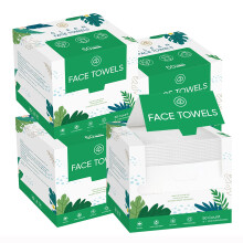 Disposable Face Towels Extra Large 50 Count Biodegradable Facial Washcloths for Sensitive Skin