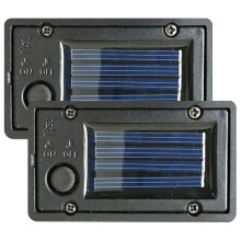 2pcs Solar Light Replacement with Battery and Sensor, Waterproof Outdoor Parts 2.8x1.6