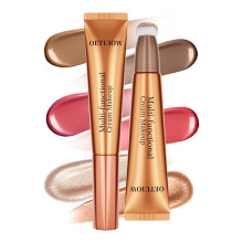 Liquid Contour Stick Contour Wand Waterproof Long Wear Cream with Cushion Applicator Light Brown