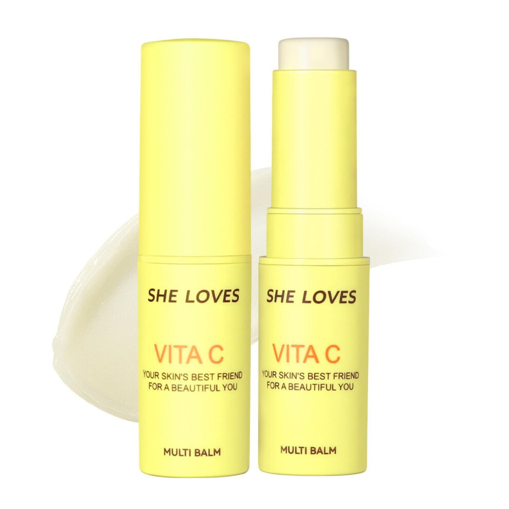 Vitamin C Face Stick Moisturizer for Brightening and Deep Hydration, Portable Skincare