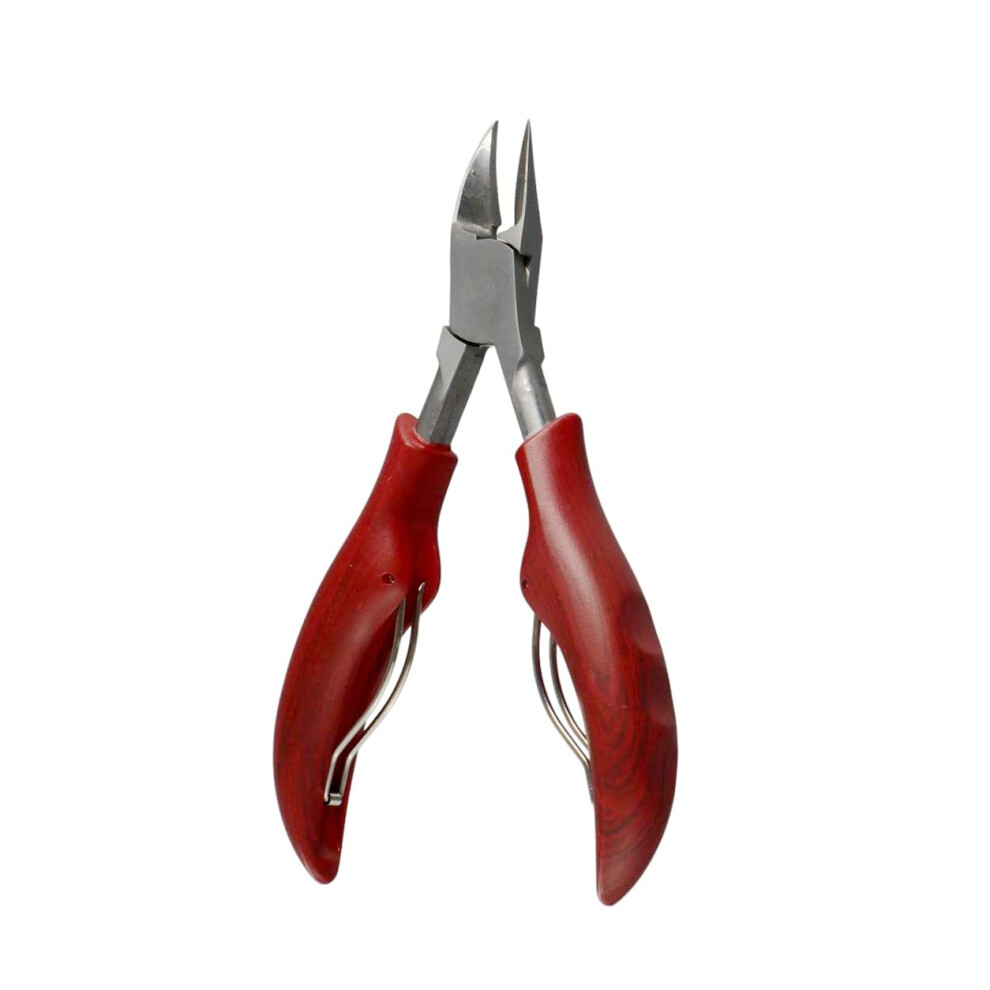 Stainless Steel Cuticle Nipper with Ergonomic AntiSlip Grip for Precision Manicure and Nail Care