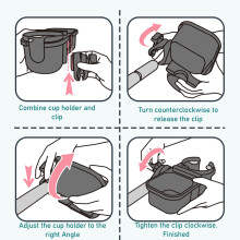 3in1 Pram Accessory with Phone Holder