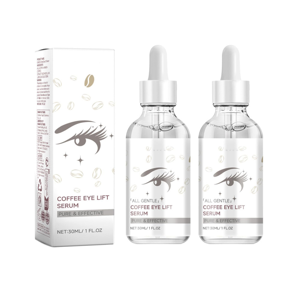 Dark Caffeine Eye Serum For Circles And Puffiness, Antiaging Eye Treatment, 30Ml (2 Pcs)