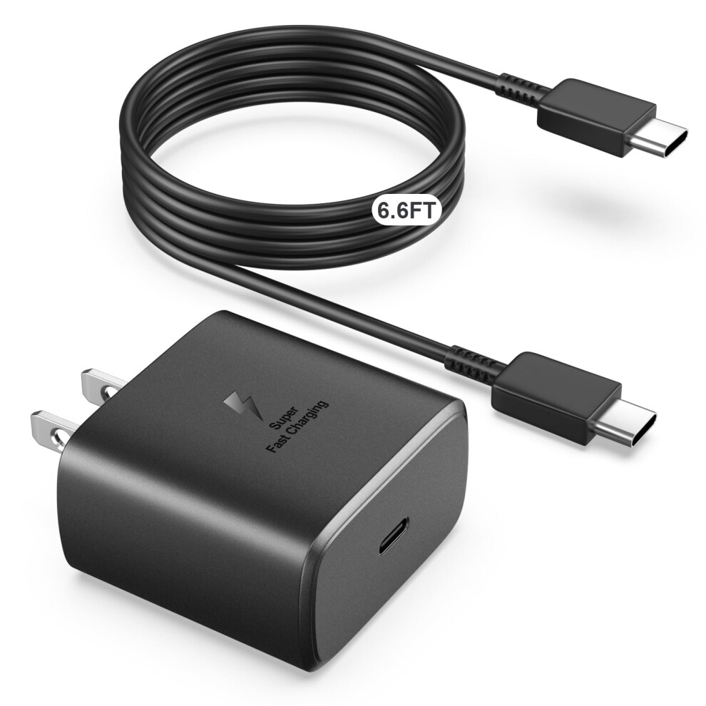 45W Super Fast Charger With 100W Usbc Cable For Samsung Galaxy S25 Ultra S24 S23 Tab 9092120499155