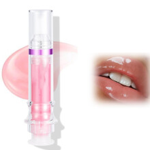 Lip Plumper Gloss Bundle with Hydrating LongLasting Finish for Fuller Lips, Clear Shade 01