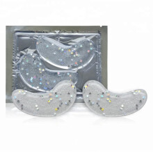 Under Eye Collagen Patches Eye Bag Remover 32 Count for Dark Circles and Puffiness Sparkle Grey