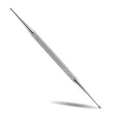 Stainless Steel Nail Cleaner and Cuticle Remover Dual Ball Tip Professional Manicure Pedicure Tool