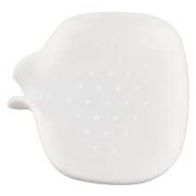 Silicone Soap Dish with Draining Tray, White, Durable and Drainable
