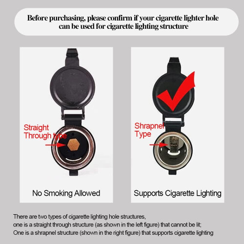 Car Cigarette Lighter 12V Universal Replacement Plug with Quick Heat and Dustproof Socket 2