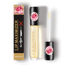Lip Plumper Gloss with Instant Volume Boost and Hydrating Vitamin E Cool Mint for Fuller Lips