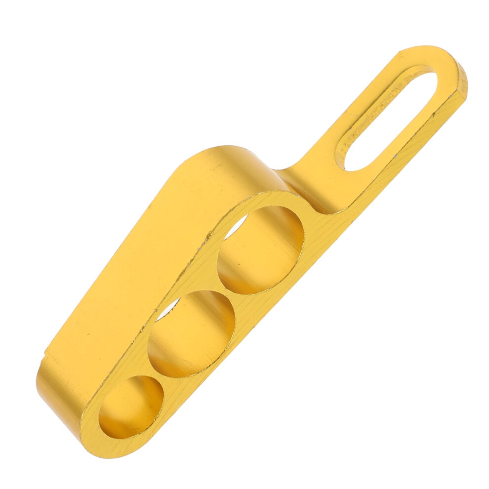 Motorcycle Brake Line Clamp Aluminum Threehole Oil Pipe Bracket Secure Fit Enhances Appearance 9169991652375