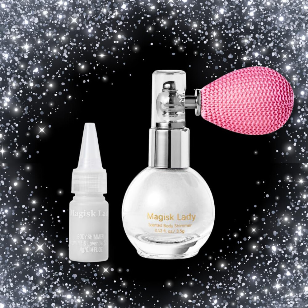 Silver Body Glitter Spray And Hair Glitter Spray For Festival, Longlasting Shimmer For Skin