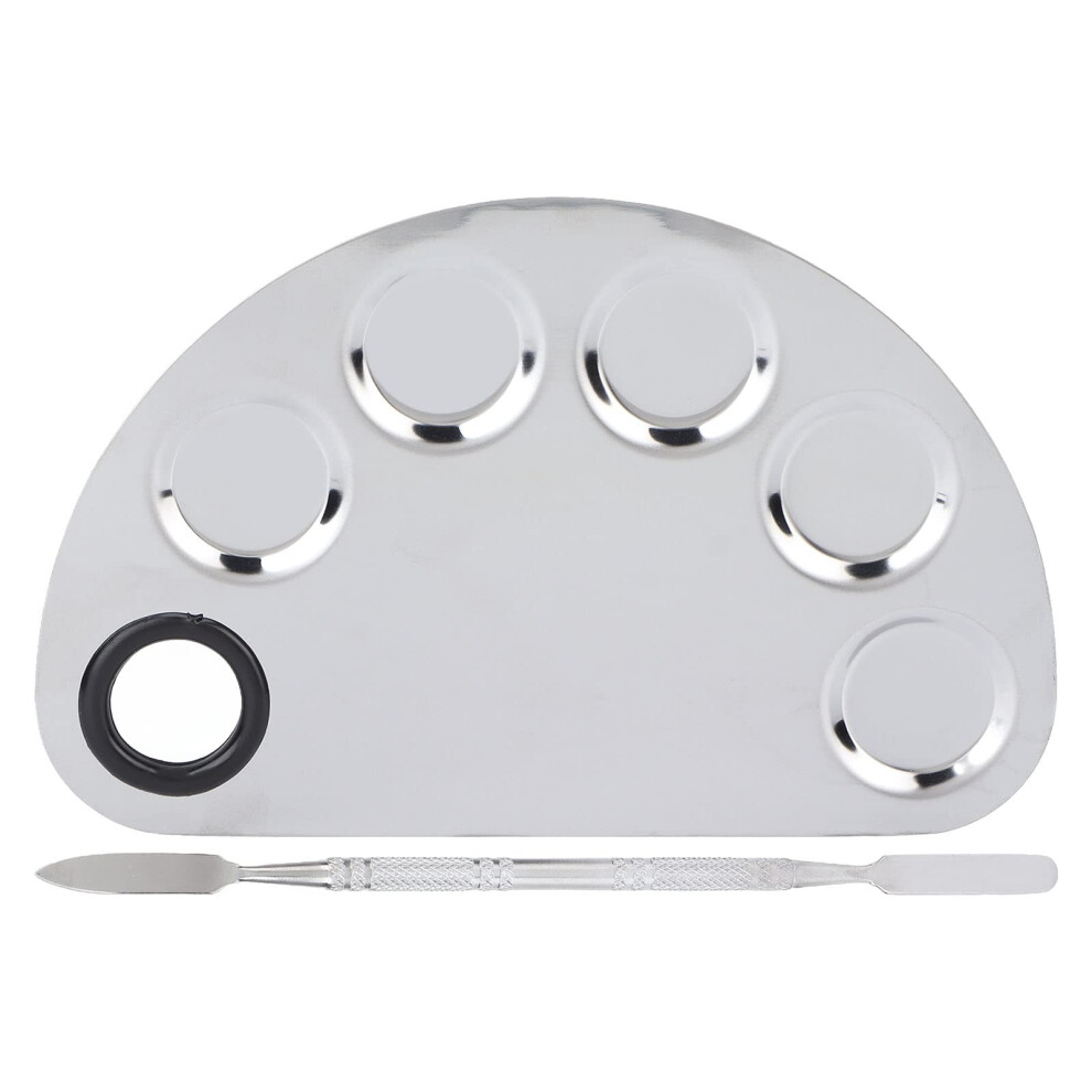 Makeup Mixing Palette with Stainless Steel Spatula for Hygienic Custom Color Creation