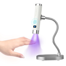 Rechargeable UV LED Nail Lamp with Auto Sensor Cordless Nail Dryer for Fast Gel Curing at Home