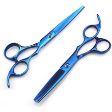 Professional Hair Cutting Shears Set with 6 Inch Hairdressing Thinning Scissors for Salon Use