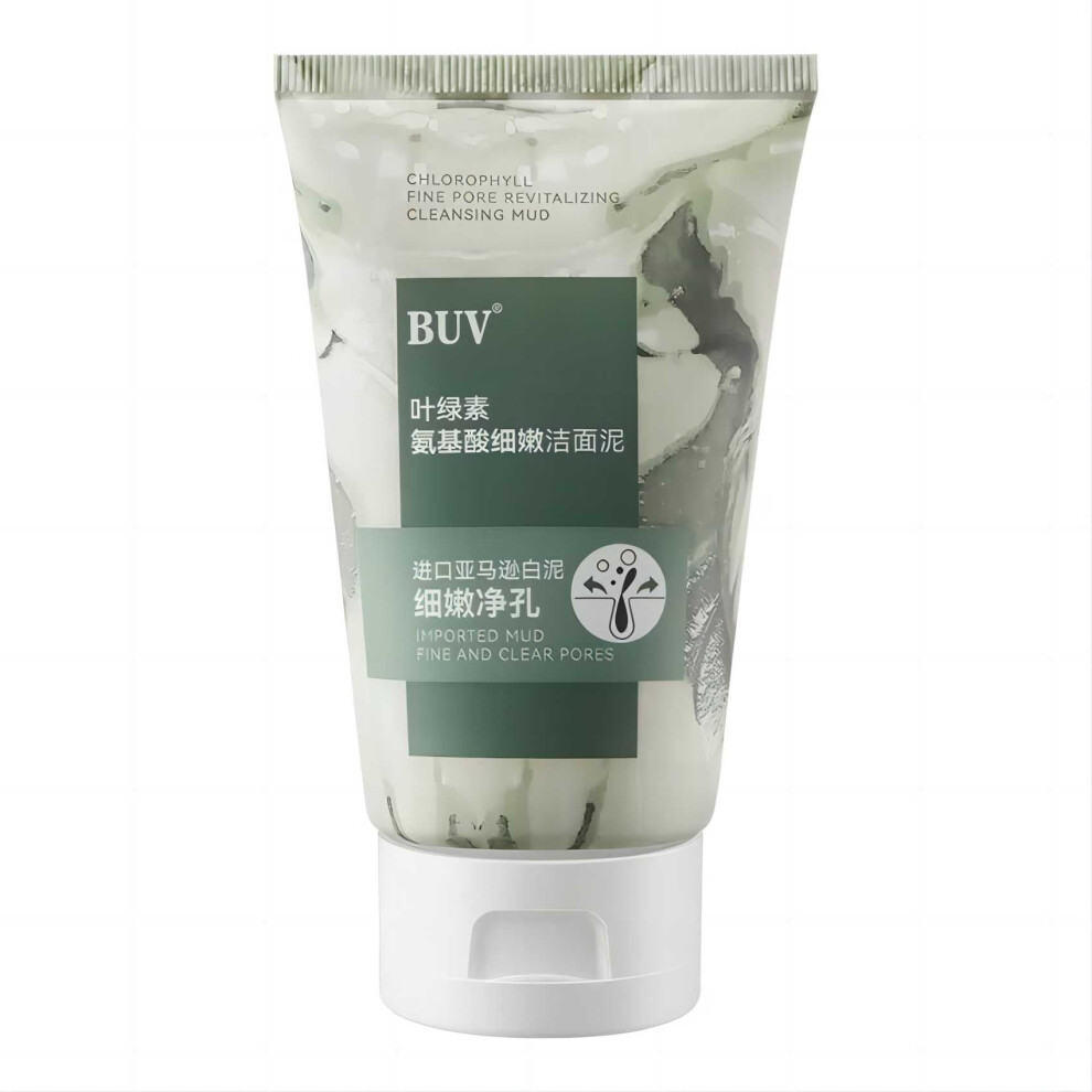Cream Facial Cleansing With Chlorophyll Amino Acids For Deep Pore Acne Treatment And Oil Balance