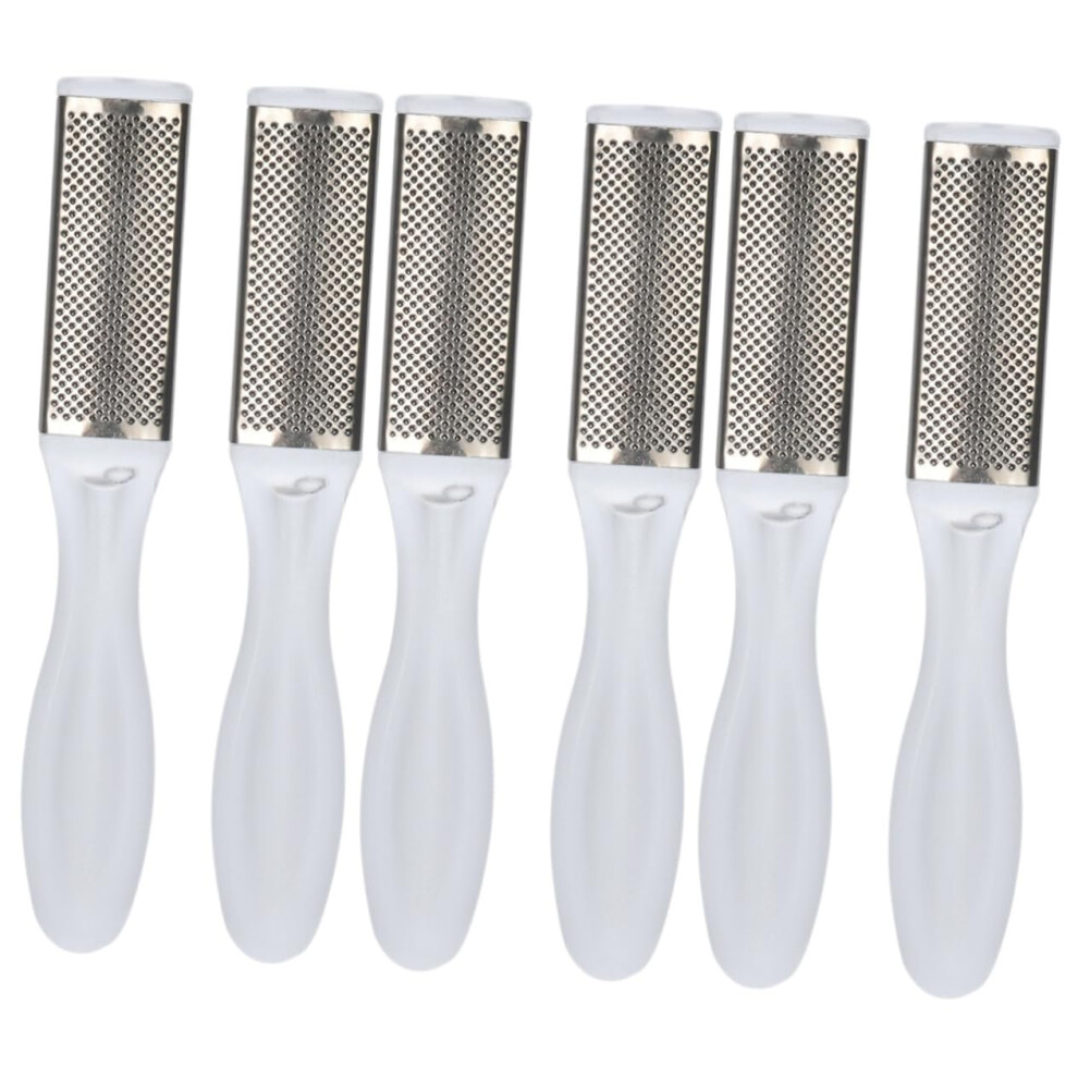 6pcs Foot Callus Remover Stainless Steel DualSided Pedicure File for Wet and Dry Use