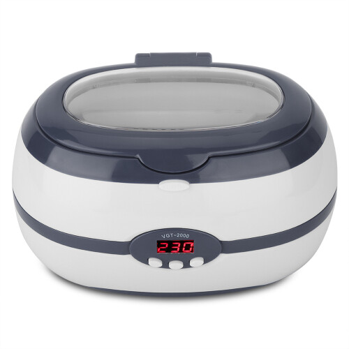 Degassing Function Ultrasonic Jewelry Cleaner Stainless Steel Tank Digital Timer Touch Controls Cleaning Solution Concentrate Multi-Purpose For Small 1