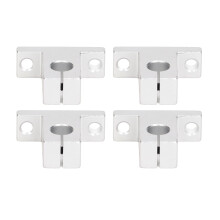 Linear Guide Support Brackets Aluminium 10mm Diameter Shaft SK10 4 Pack