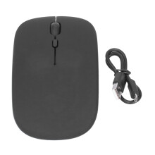 Draadloze muis met instelbare DPI, stille werking en automatische slaapstand, oplaadbare Bluetooth-muis voor meerdere apparaten met dubbele