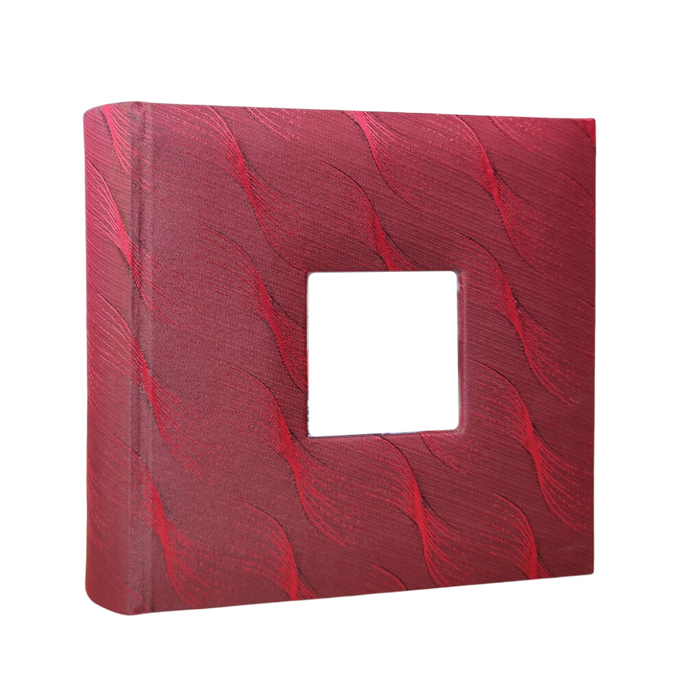 (Wine ) 6 Inch Photo Album Scrapbooking Holder With Memo Interleaf Type Family Red 1111710427762