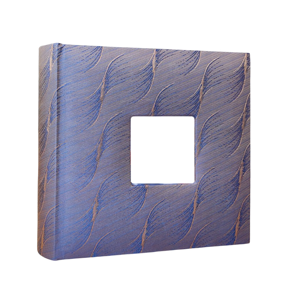 ( Blue) 6 Inch Photo Album Scrapbooking Holder With Memo Interleaf Type Family Purple/Blue 1111710427618