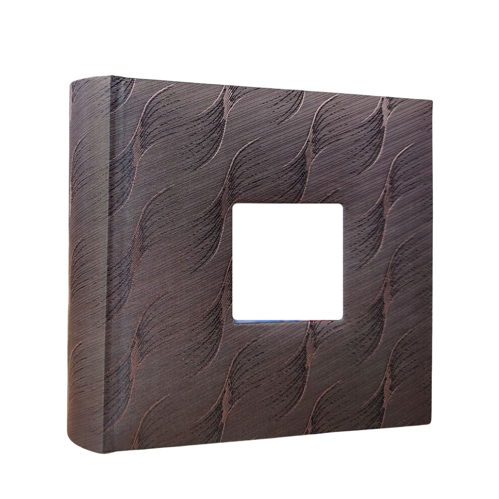 ( Brown) 6 Inch Photo Album Scrapbooking Holder With Memo Interleaf Type Family Black/Brown 1111710427717