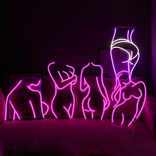 LED Neon Wall Sign - Cold Light, USB/Battery Powered 1