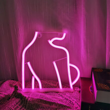 LED Neon Wall Sign - Cold Light, USB/Battery Powered