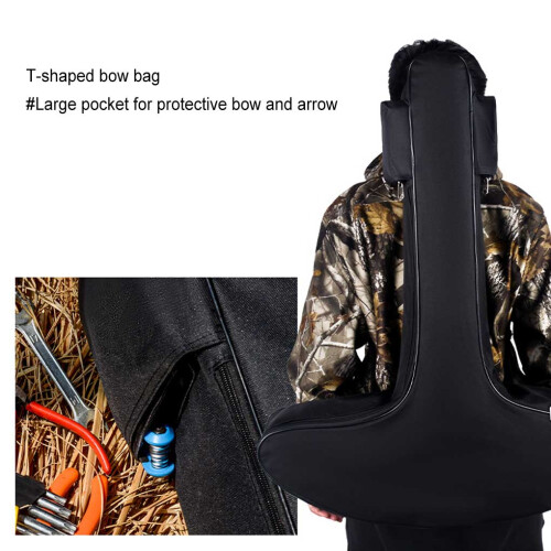 Zipper Closure Hunting Tool Canvas Protective Backpack Carrying Case 2