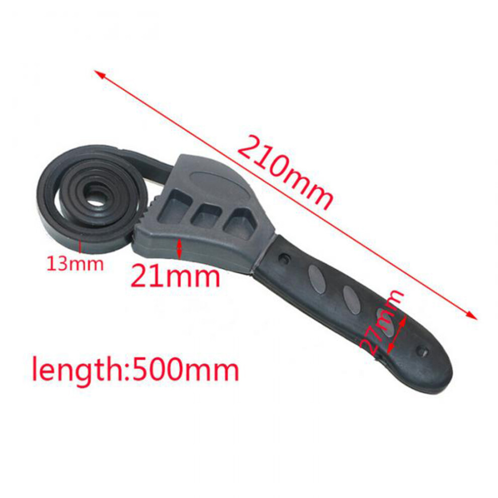50Cm Car Rubber Belt Wrench Multi-Functional Adjustable Auto Oil Filter Tool 8061390116117
