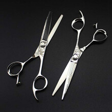 Professional Hair Cutting Scissors 6 Inch Carbon Stainless Steel Barber Shears with Ultra Sharp Blades