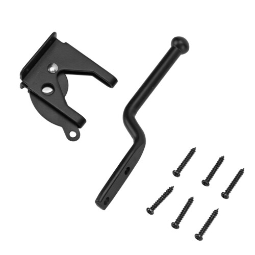Black Carbon Steel Hasp Latch Lock Set 1