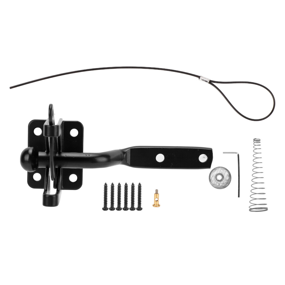 Fence Latch Carbon Steel With Spring Gate Latch Safety Latch For Indoor Window Doors Pet Fences 9451871990166