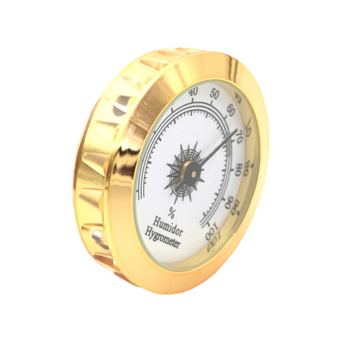 Goldenes Rundhygrometer 5cm 2