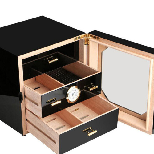 Analog Hygrometer Gold für Humidor 1