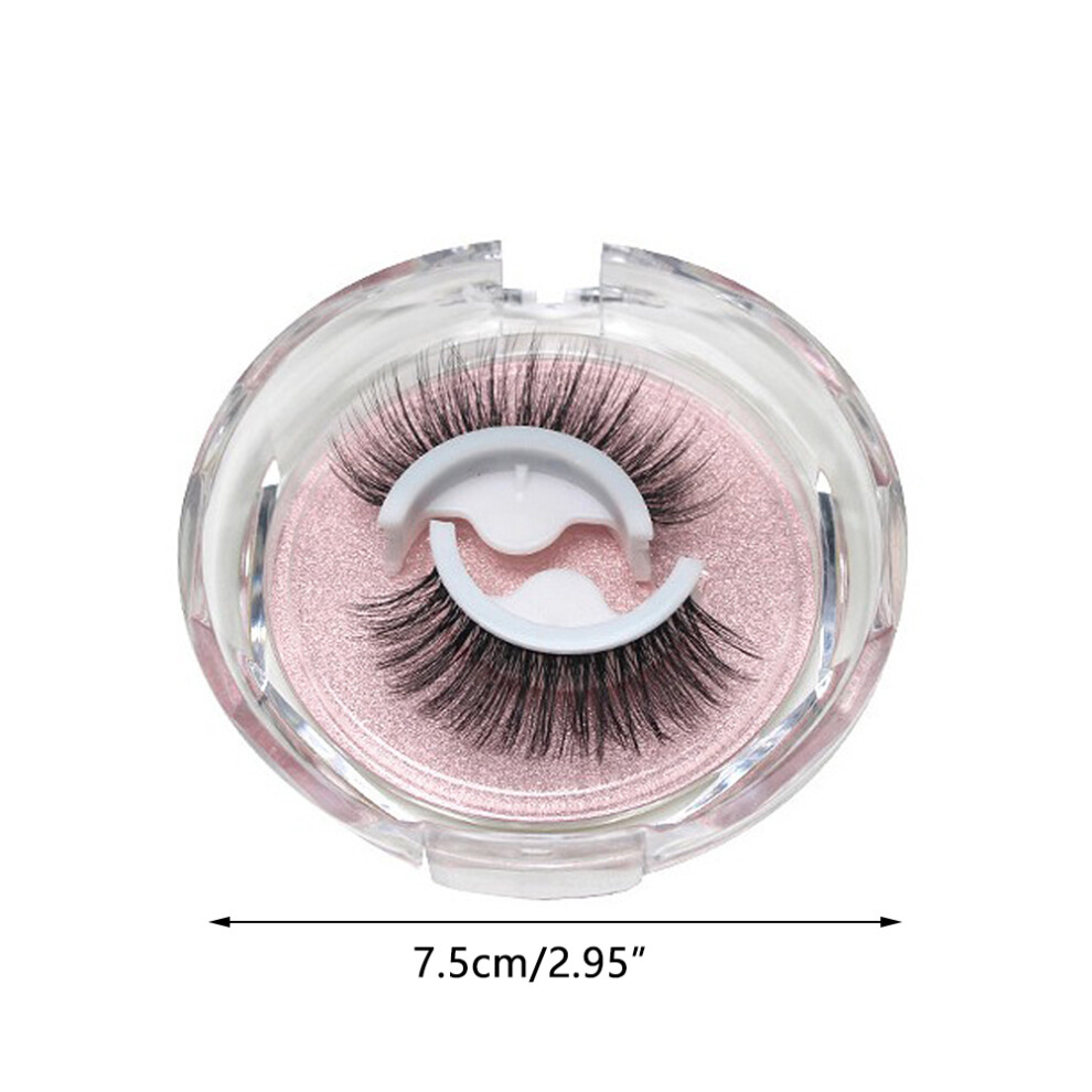 Reusable Self-Adhesive False Eyelashes Waterproof Black Chemical Fiber