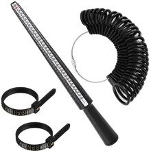 Ring Size Increments Clearly Marked Ring Sizer Gauge Set Finger Measurement Tools Jewelry Sizing Tools Multipurpose And Wide Applicability Durable